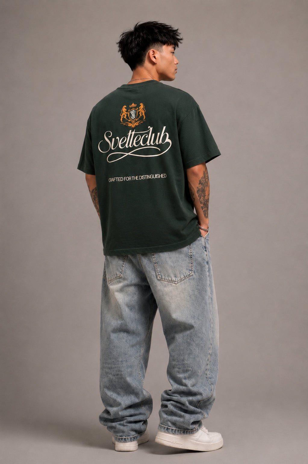 Svelte Heavyweight Vintage Washed Frayed T-Shirt