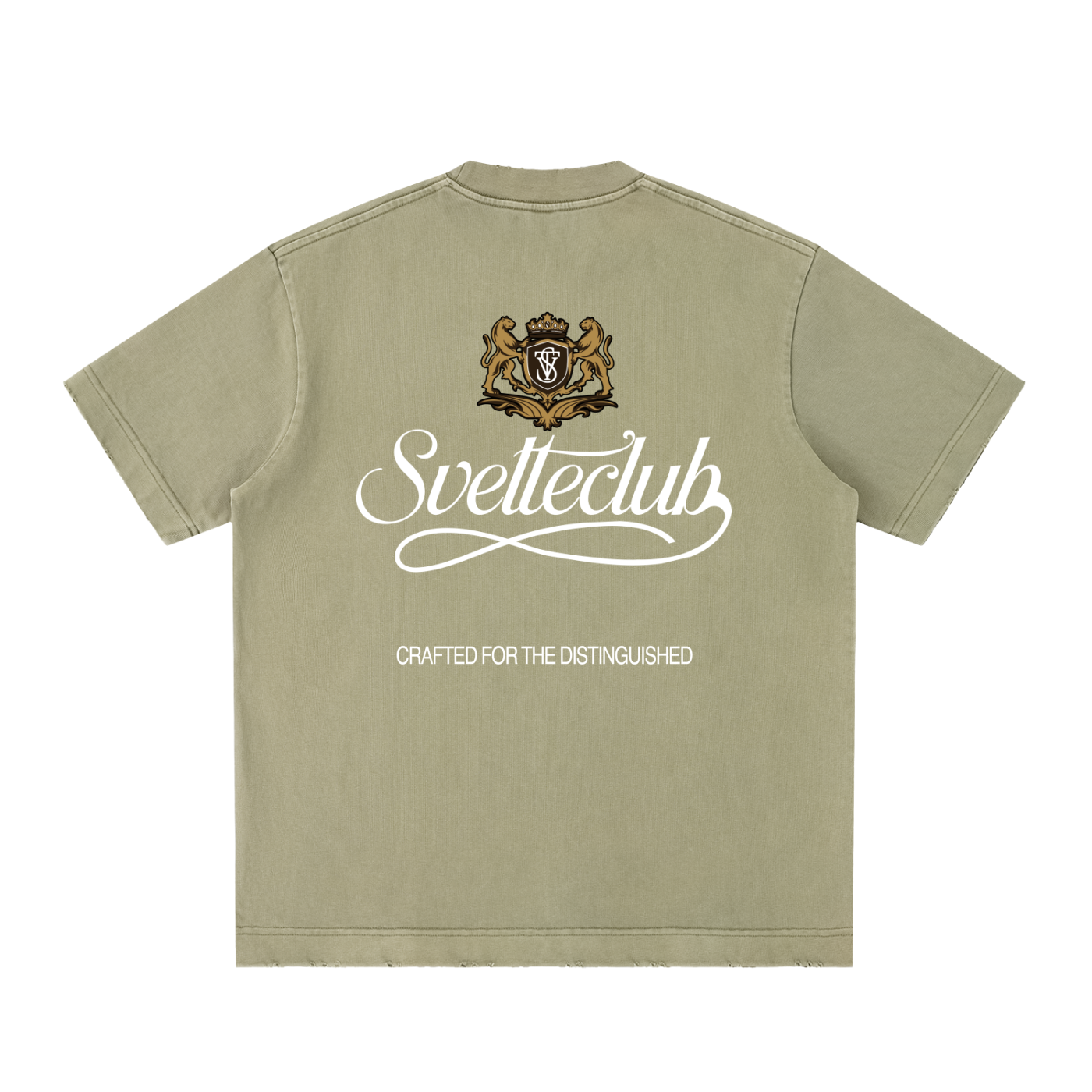 Svelte Heavyweight Vintage Washed Frayed T-Shirt