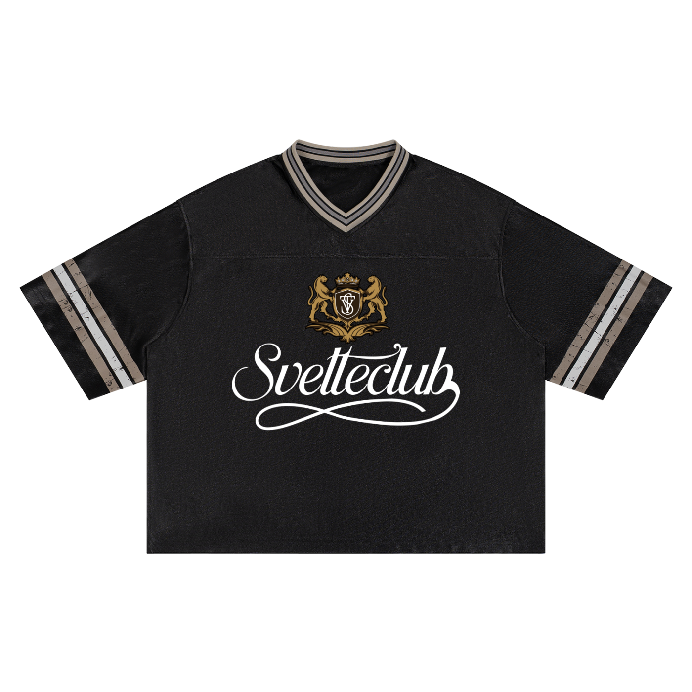 Svelte Boxy Striped Soccer Jersey